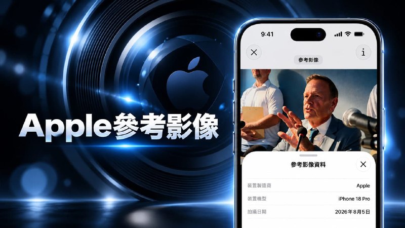 Apple參考影像是什麼？解析iPhone數位底片AI防偽造技術與用途