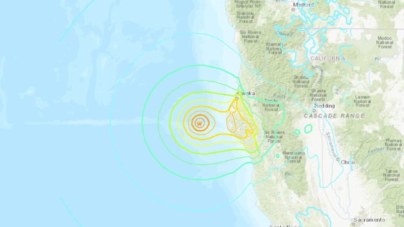 美國加州北部海域發生7級地震　警報中心一度發海嘯預警