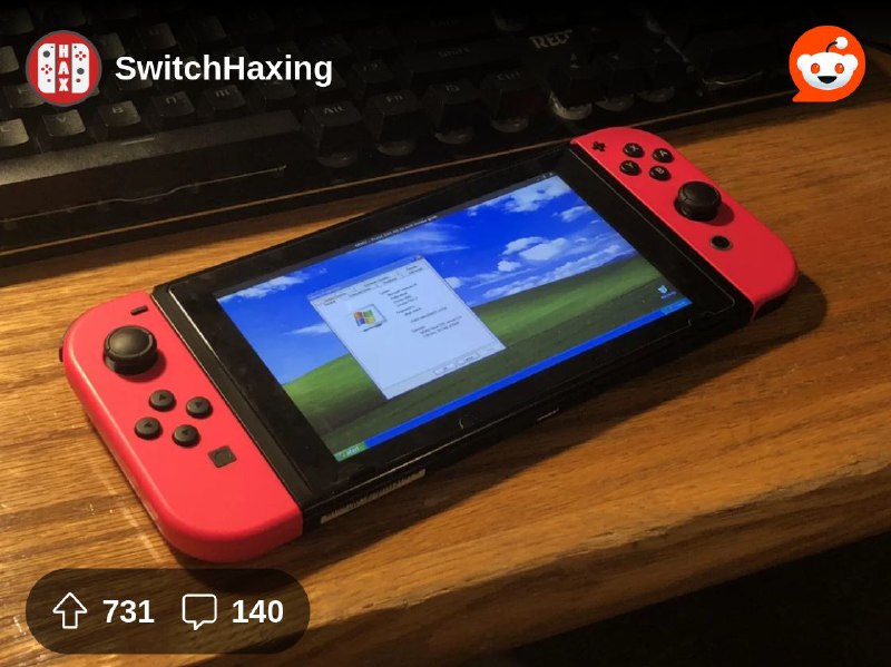 From the SwitchHaxing community on Reddit: Windows XP on the Switch via L4T Linux & QEMU