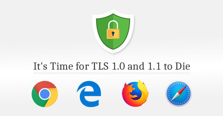 【谷歌、微软、苹果和Mozilla计划在2020年停用TLS 1.0和1.1】根据谷歌、微软、苹果和Mozilla等公司发布的新闻稿，他们的浏览器将在2020年上半年完全停止 TLS 1.0 和 TLS 1.1 支持